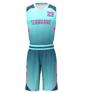 Ensemble d'uniformes de basketball pour hommes en tissu mesh, maillot d'équipe personnalisé par sublimation, tenue d'entraînement de basketball pour hommes - Product Image 4