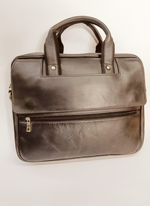 Bolso de Cuero Genuino Crazy Horse, Ligero, Resistente, para Portátil, Viajes, Gran Capacidad, Cierre de Cremallera Impermeable - Product Image 1