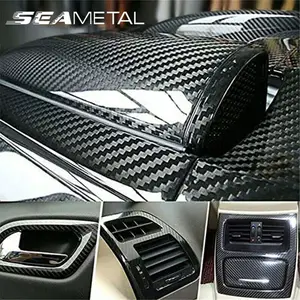 7D fibre de carbone voiture intérieur vinyle Film autocollant décoratif anti-rayures Film protecteur universel auto-adhésif voiture-style garniture