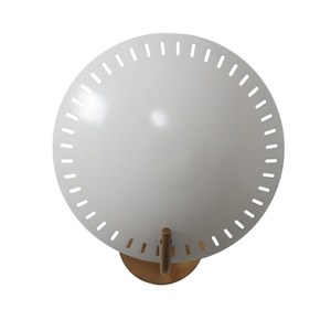 Applique murale minimaliste moderne avec diffuseur blanc, bras en laiton, décoration intérieure pour salon, design amovible - Product Image 3