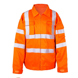 เสื้อแจ็คเก็ตทำงานแขนยาวสะท้อนแสงสำหรับผู้ชาย สีทูโทน ทนทาน น้ำหนักเบา เหมาะสำหรับงานหนัก - Product Image 3