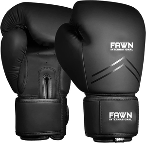 Gants de boxe unisexes personnalisables en cuir Fawn International pour les âges de 2 à 14 ans - Product Image 1