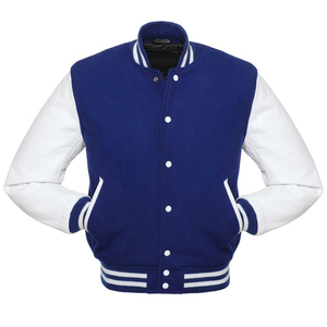 Chaqueta Bomber Varsity de Cuero Negro para Hombre, con Cuello Acanalado, Botones a Presión, Logotipo Frontal, Estilo Casual de Béisbol - Product Image 3