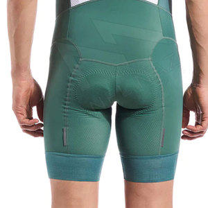 Customizable Plus Size Mens Summer <b>Cycling</b> Bib Shorts OEM Breathable Sweat Absorbing Polyester/Spandex Short Length Sponge Pad - Product Image 4
