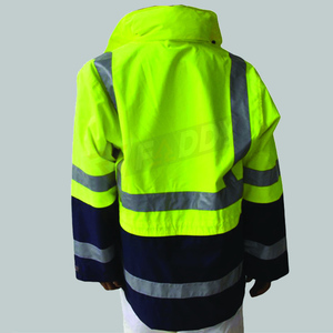 Veste de sécurité réfléchissante haute visibilité imperméable, vêtements de travail robustes, veste de chantier industrielle pour hommes, uniforme - Product Image 4