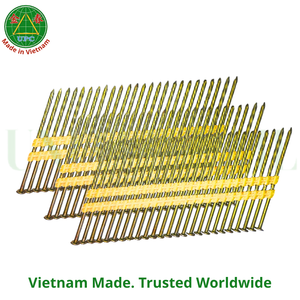 Clous en acier de 3'' x 0,120 po, 4000 pièces, type à tige vissée, pour tous les projets de menuiserie, en provenance du Vietnam |   Clous sur bande plastique - Product Image 1