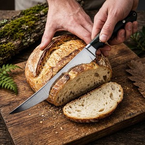 Handmade Stainless Steel Fillet <b>Boning</b> Fishing Kitchen <b>Knife</b> Fixed Blade Resin <b>Handle</b> Leather Sheath Wholesale Manufacturer - Product Image 2