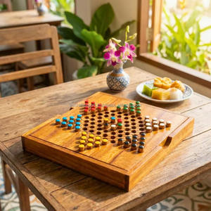 Juego de Mesa de Madera Ludo, Damas, Gobang, Ajedrez, Juego de Mesa para Adultos y Niños - Product Image 3