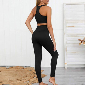 Reasonable Price Latest Design Made in Pakistan Women Plus Size Solid Yoga Set Active Wear Seamless Premium Quality - Product Image 5