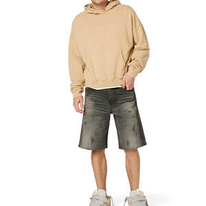 กางเกงยีนส์ขาสั้นผู้ชายสไตล์วินเทจลำลองทรงหลวมแฟชั่นฤดูร้อนผ้าฝ้ายสำหรับผู้ชาย - Product Image 5