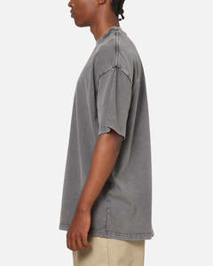 Camiseta Oversize Gris de Algodón Lavado Hecha en Pakistán, Personalizada, Tejida, Ecológica y Transpirable para Hombre, Estilo Urbano - Product Image 3