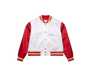 Premium Quality Crop <b>Tops</b> Varsity Jacket For <b>Women's</b> Long Sleeves With Custom Letter Chenille Patch Baseball Jacket - Product Image 1