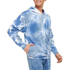 Sweat-shirt à capuche tie-dye pour homme, à manches longues, décontracté, avec coupe confortable, capuche à cordon et poche kangourou - Product Image 2