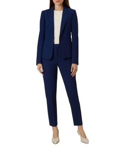 Lightweight Women Pant Coats <b>Suit</b> Breathable Long Sleeve Custom OEM Service Office Work Business Casual Plain Blank Pant Coat - Product Image 3