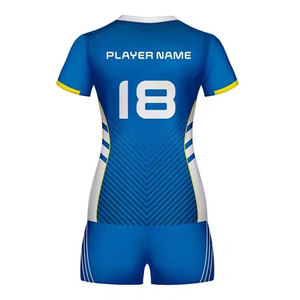 Uniforme de volley-ball sans manches en polyester léger, respirant et ajusté, avec taille élastique et numéro d'équipe personnalisé - Product Image 6