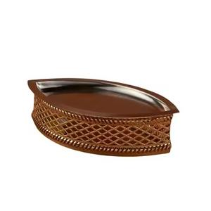 Cuenco para Frutas de Metal Plateado, Plato de Servir Premium para Mesa de Comedor, Uso en Mesa de Fiesta de Ramadán Iftar - Product Image 5