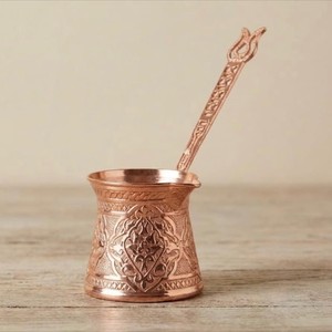 Cafetera Artesanal de Cobre Grabada |   Cafetera Turca Tradicional (Cezve) |   Interior Duradero de Grado Alimenticio |   Suministro al por Mayor Disponible - Product Image 2