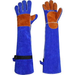 ถุงมือเชื่อมหนังวัวแบบหนาพิเศษ ทนความร้อน บริเวณฝ่ามือเสริมความแข็งแรง ถุงมือช่างเชื่อม ถุงมือป้องกันเพื่อความปลอดภัยในงานอุตสาหกรรม - Product Image 1