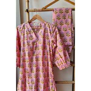 Ensemble de 2 kurtas roses pour femmes - Product Image 2