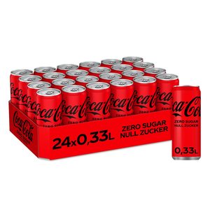 Coca-Cola Zero, Paquete de 24 Latas de 0.33L, Bebida Sin Azúcar, Venta al Por Mayor, Sabor Refrescante, Mejor Precio, Entrega Rápida - Product Image 1