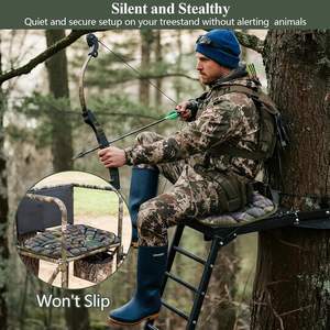 Cojín de Asiento para Caza, Ligero, Transpirable, Ecológico, de Camuflaje, Impermeable, Silencioso, para Plataformas de Caza, Camping y Actividades al Aire Libre - Product Image 5