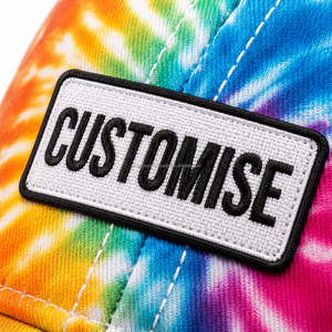 หมวกแก๊ปตาข่ายแบบ Tie Dye ปรับแต่งได้ หมวกแก๊ปตาข่ายสำหรับผู้ชาย ระบายอากาศได้ดี หมวก Snapback ปักลาย หมวกเบสบอล - Product Image 5