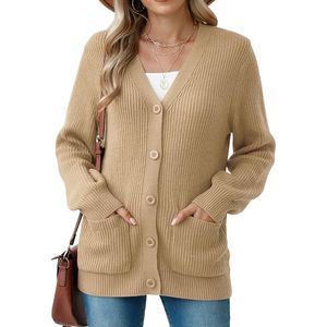 Custom Blue White Wool <b>Cardigan</b> <b>Women</b> Checkerboard Pattern <b>Longline</b> Open Front Knit Sweater Ladies Patterned Oute - Product Image 3
