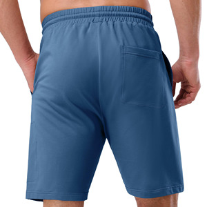 Shorts personnalisés avec logo pour hommes, tissu léger anti-rides en coton, nylon et élasthanne, taille élastique, style jogger. - Product Image 3
