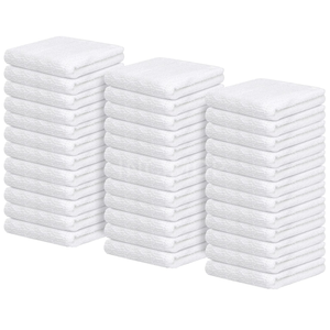 ผ้าเช็ดทำความสะอาดแบบริบบิ้นสีขาว ขนาด 16x19 นิ้ว ผลิตจากผ้าฝ้าย 100% น้ำหนัก 32 ออนซ์ ซึมซับน้ำได้ดีเยี่ยม เหมาะสำหรับร้านอาหาร จากโรงงานอินเดีย  ข้อเสนอสุดคุ้ม - Product Image 3