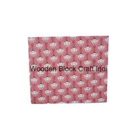 Fleur artisanale DIY imprimée sur tissu de coton avec support en carton pour petits espaces et appartements