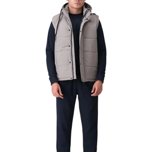 Nouvelle Collection Hiver 2026 – Gilet matelassé en toile imperméable et coupe-vent, écologique, haute qualité, personnalisable pour homme – Vente en gros - Product Image 3