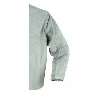Chaqueta de Soldadura de Alta Resistencia con Protección de Seguridad, Resistente a las Llamas, de Algodón Azul con Puños de Cuero Vacuno - Product Image 6