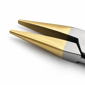 Snipe Nose Pliers Brass <b>Piercing</b> Tools Non Marring Jewelry Making Tool ZetomedPro - Product Image 2