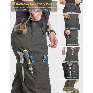 Wholesale OEM Customized New Arrival Long <b>Cargo</b> Regular Outdoor <b>Work</b> <b>Cargo</b> Pants Men With Side Pockets for men OEM - Product Image 6