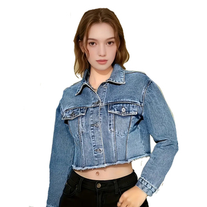 Denim <b>Jacket</b> Women's Women's Autumn New Fashion Loose <b>Sequins</b> Long-sleeved Short Denim <b>Jacket</b> - Product Image 1