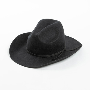 Chapeau en feutre de laine tendance et très vendu, chapeau de cowboy à large bord rigide - Product Image 6