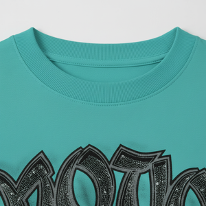 Nouveau sweat-shirt d'été à col rond, logo personnalisé, 100 % coton épais, manches longues, style vintage délavé, mode urbaine - Product Image 5