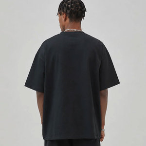 Camiseta Oversize de Algodón 100% de 220g, Hombro Caído, Ajuste Holgado, Estilo Urbano, 8 Colores, Algodón Peinado, Venta al por Mayor, Personalizable - Product Image 2
