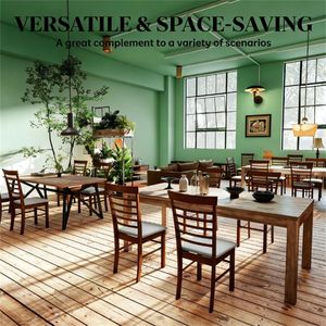 Juego de Cuatro Sillas de Comedor de Madera para Cocina y Sala de Estar - Product Image 2
