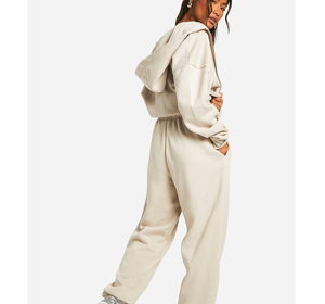 Conjunto de Sudadera con Capucha y Pantalones Deportivos Holgados de Estilo Urbano Otoñal para Mujer, en Algodón y Lona, con Combinación de Colores a la Moda - Product Image 6