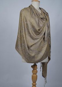 Chal de Diseño para Mujer, de Cachemira, Seda y Modal, Estilo Jamawar, Suave, Ligero, Tejido Premium, Ultra Suave y Elegante, para Fiestas - Product Image 4