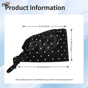 Gorros Quirúrgicos de Algodón Ultra Suave para Enfermeras, Cirujanos y Asistentes Médicos, Ajustables y Cómodos - Product Image 4