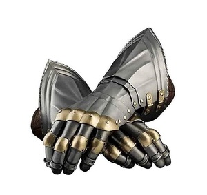 Guantes de Armadura Metálicos Medievales Decorativos Hechos a Mano por Fabricante OEM, para Cosplay, Disfraces de Halloween y Escenario - Product Image 2