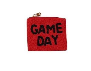 Nouveau mini sac à fermeture éclair brodé de jour de jeu perlé blanc et bordeaux de luxe avec une beauté artisanale élégante et de qualité supérieure d'Inde - Product Image 4