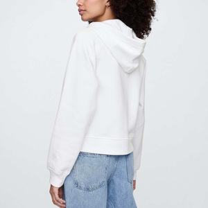 Sudadera con Capucha para Mujer, Superventas 2026, Color Blanco Sólido, Felpa de Algodón, Manga Larga con Bolsillos, Ropa Casual de Otoño, Venta en Línea - Product Image 2