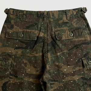 Pantalones Cargo Convertibles Personalizados para Hombre, 100% Algodón, Cierre de Cremallera Desmontable, Cintura Media, Transpirables, con Pedrería, Camuflaje - Product Image 5
