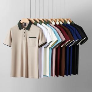 Polo blanc moderne pour homme, léger, respirant, en coton, décontracté, avec logo personnalisé, commandes en gros OEM - Product Image 3