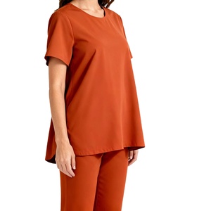 Uniforme Médico para Enfermeras, Superventas 2025, Cuello Redondo, Conjunto Casual de Blusa y Pantalones, Uniforme de Enfermería - Product Image 1