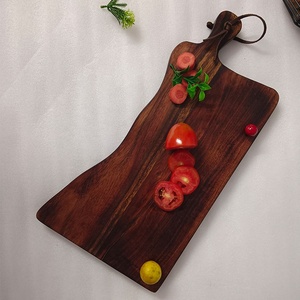 Tablero de charcutería de madera de Acacia ecológico acabado a mano forma moderna tablero de servicio de granja multiusos mango recién llegado - Product Image 2