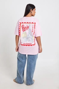 T-shirt avec imprimé dos motif Paris - Product Image 3